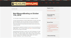 Desktop Screenshot of measurebowling.org